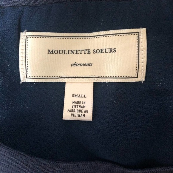 MOULINETTE Souers Anthro Blue Sequin Dress Small - Picture 10 of 12